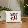 Merry Christmas Pattern Make Up Case Xmas Storage Bag Christmas Tree Graphic Cosmetic Pouch Bags for Women New Year Gifts Clutch 4
