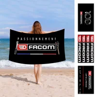 FACOM Logo Beach Towel Cartoon Cute Summer Kids Large Bath Pool Beach Towel Microfiber Absorbent For Swimming Travel 1