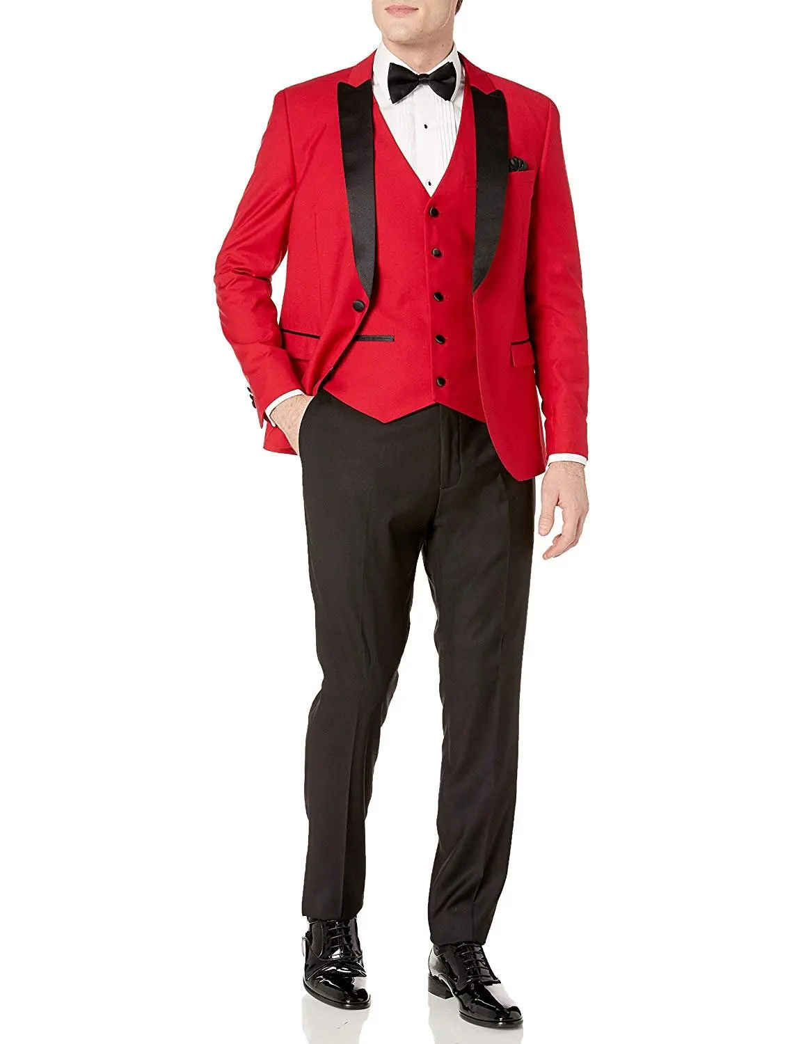 Men's 3-Piece Single Breasted Slim Fit Vested Formal Tuxedo Suit Set Traje Caballero Hombre Vestir  Men Clothing