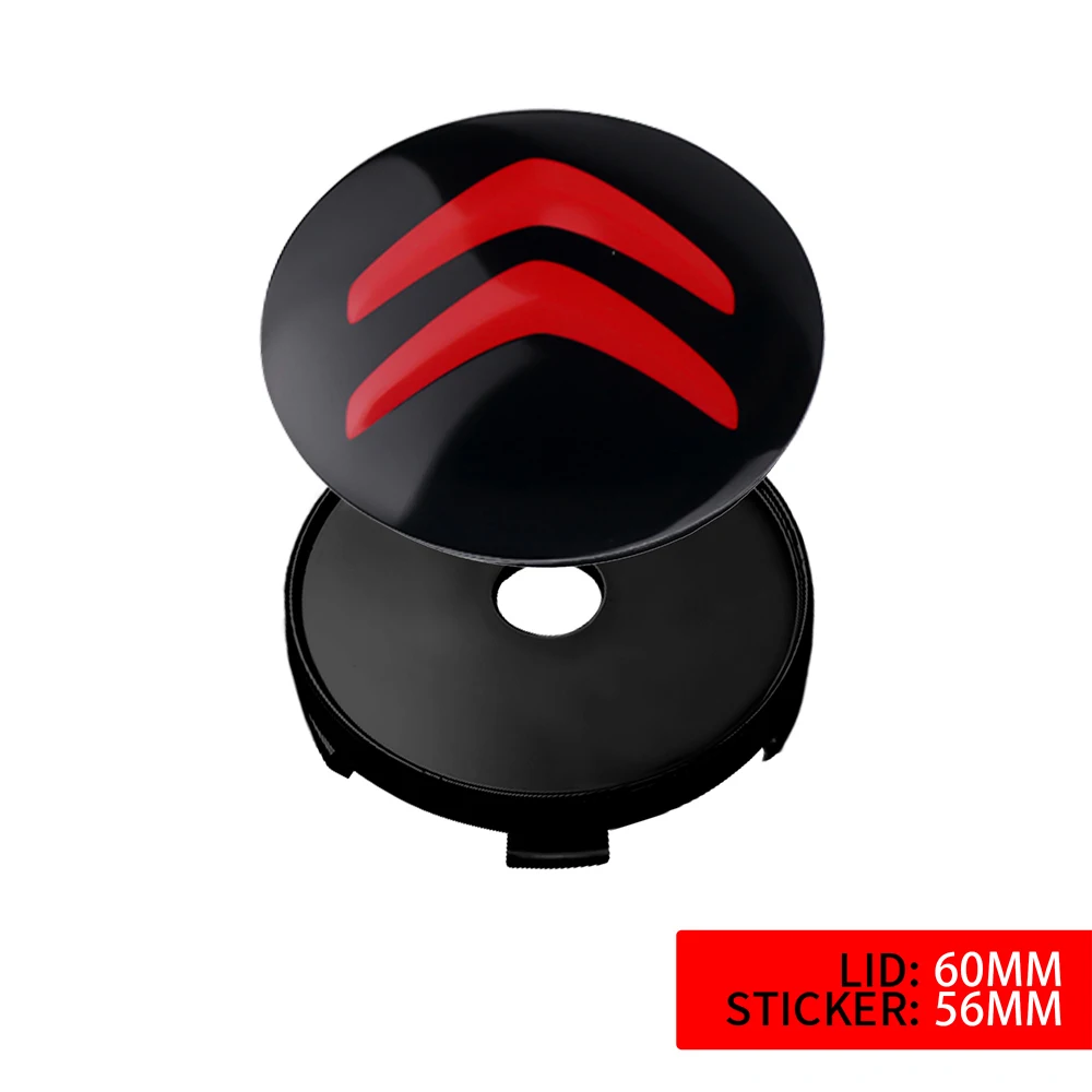 Sleek Car Wheel Center Cover Stickers - Auto Hub Cap Decoration Accessories
