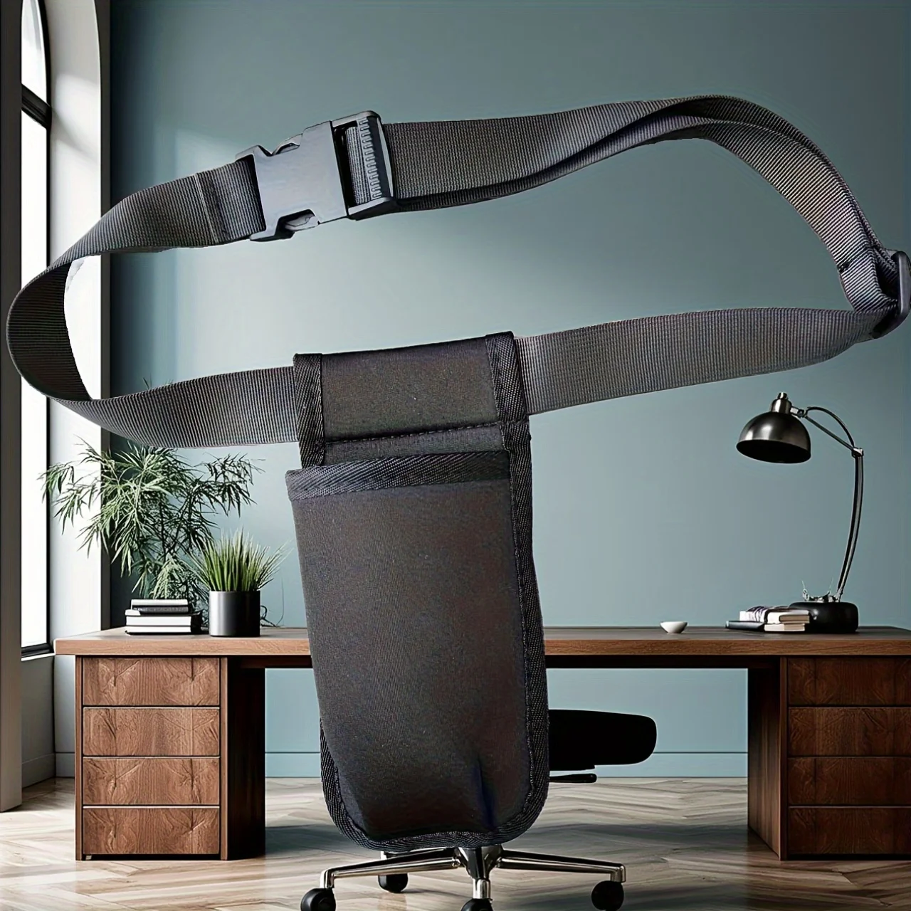 Adjustable Massage Oil Waist Holster Hands-Free Belt with One-Touch Buckle Lightweight Portable for Professional Therapists