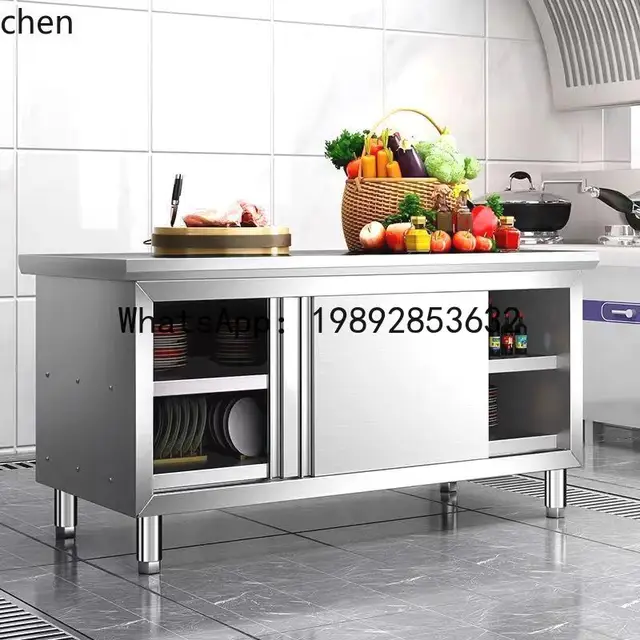 ตู้เก็บของสแตนเลสแบบเลื่อนสำหรับงานครัวเชิงพาณิชย์ 2