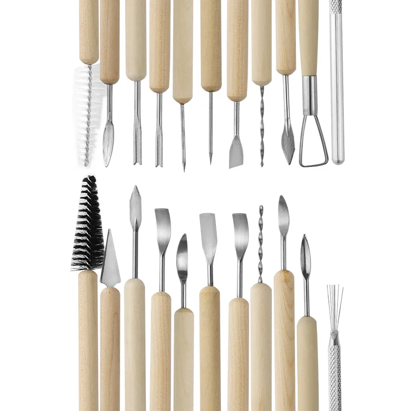 Clay Sculpture Pottery Tool Set DIY Handmade Carving Knife Ceramics Modeling Graving Tools 5pcs 11pcs pottery tools,clay tools