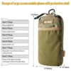 OneTigris Molle Phone Pouch Cell Phone Holder with Belt Loop EDC Utility Gadget Waist Bag Zipper- Tactical Cell Phone Holster 5