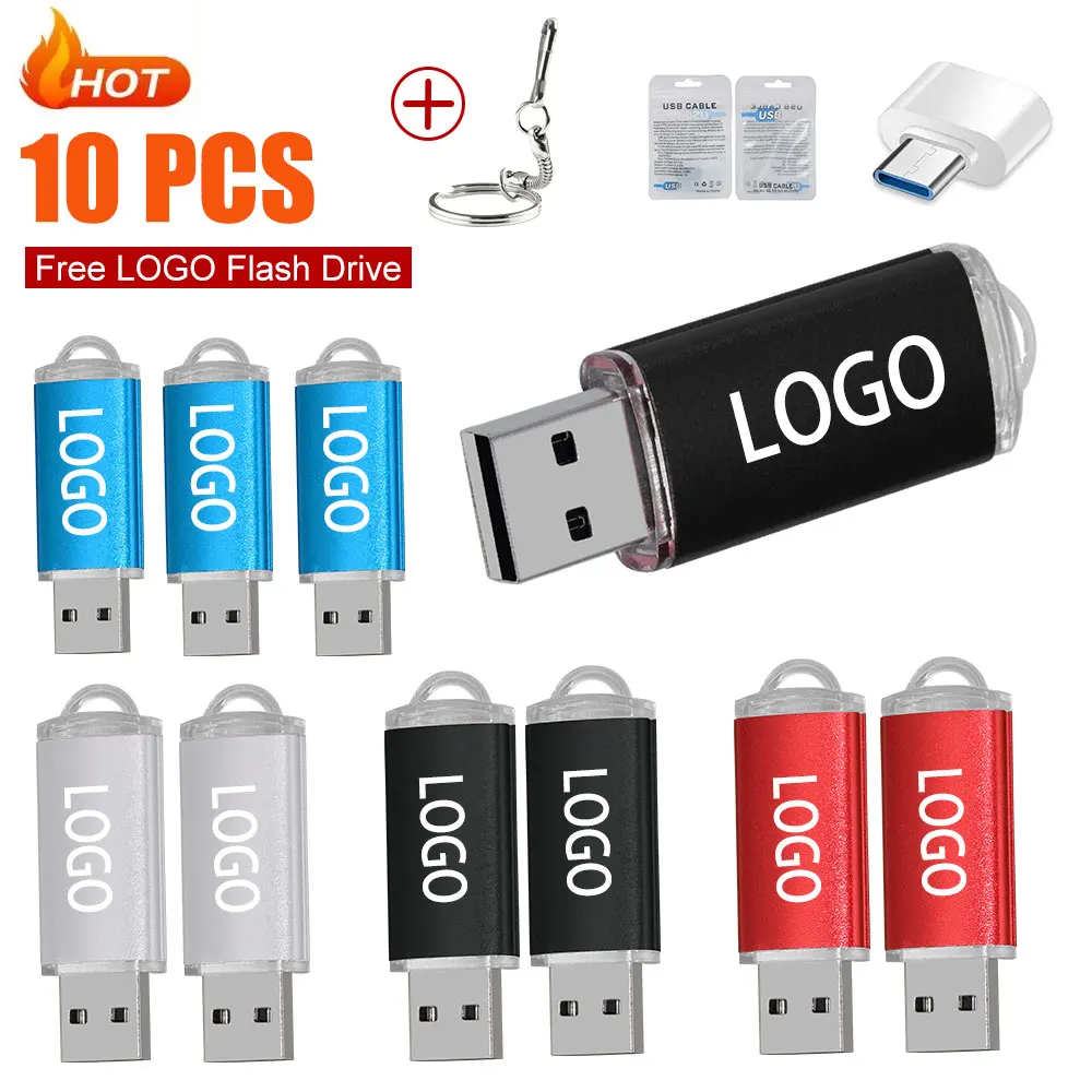 

10pcs/lot Free Tailored Logo USB Flash Drive 2.0 Pendrive Wholesale Price 1GB 4GB 128MB 512MB Memory Stick for Photography Gifts