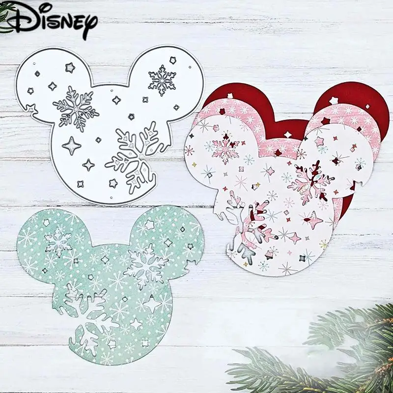 Snowy Mickey Mouse Ears Metal Cutting Dies Disney Christmas Snowflake Die  Cuts For Diy Scrapbooking Album Paper Card Embossing - Cutting Dies -  AliExpress