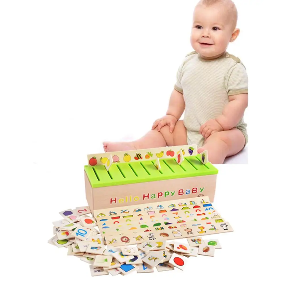 

1xWooden Montessori Educational Learning Sorting Puzzle Play Toy for Baby Kids