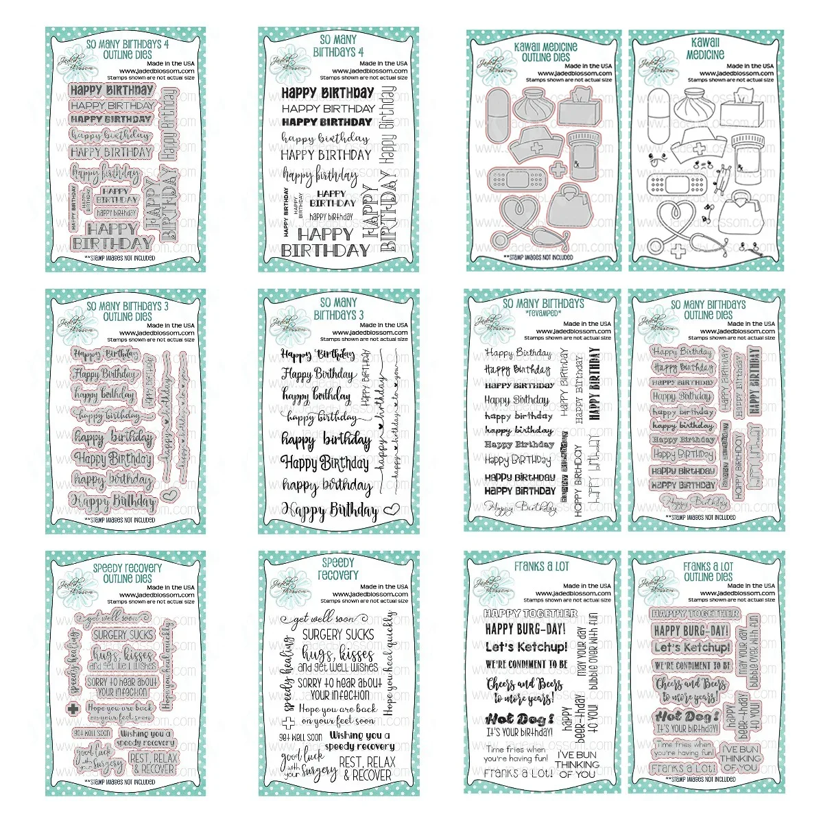 

Scrapbook Decorations Happy Birthday Words Outline Metal Cutting Dies and Clear Stamps Medicine Sentiment Molds Diy Photo Albums