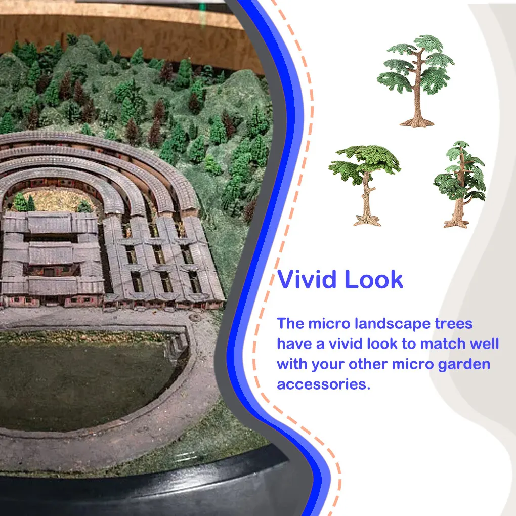 Fairy Simulational Miniature Trees Artificial Plants Dollhouse Accessories Wild Forest Gardening Toys Landscape