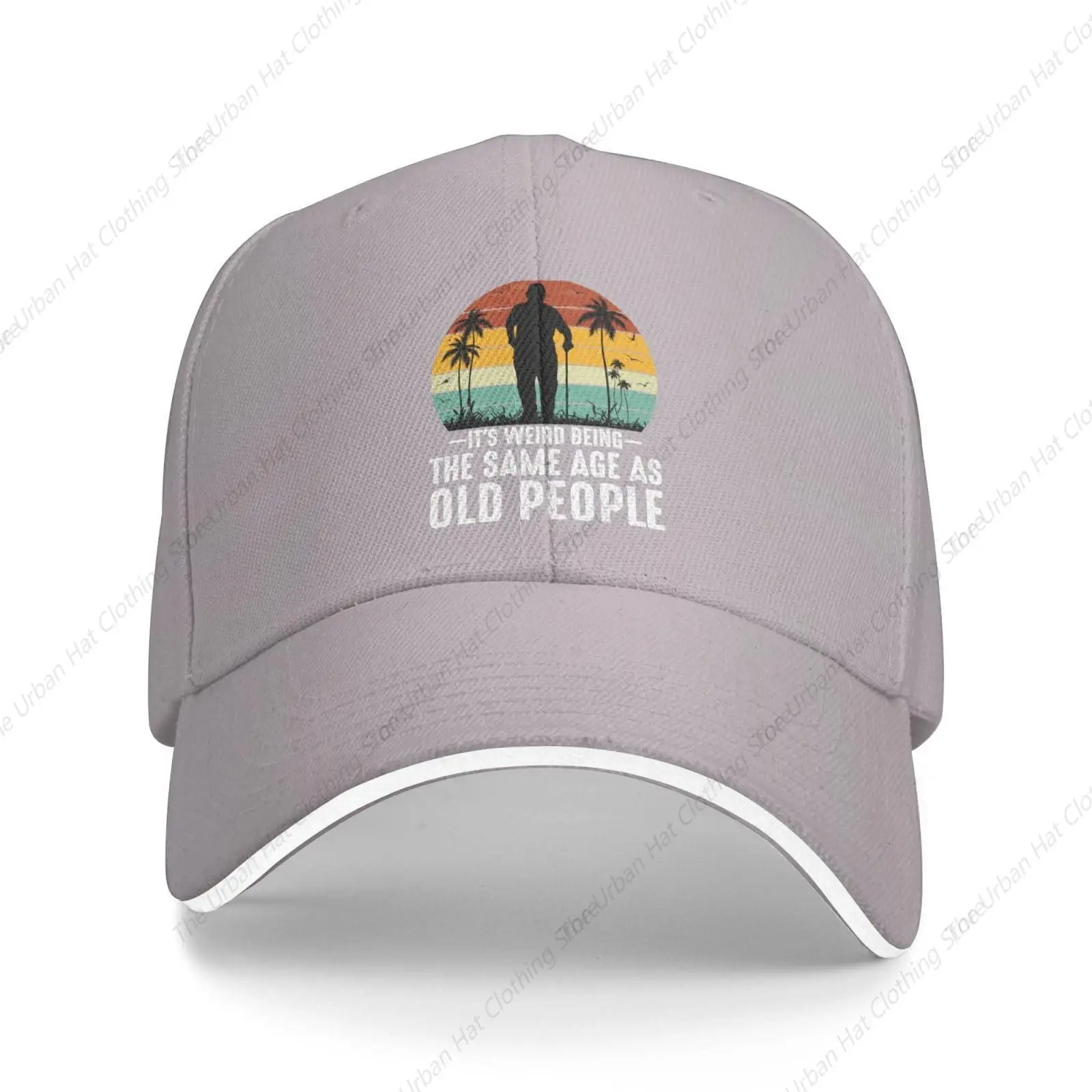 

Странно быть в таком же возрасте, как и у пожилых людей, стандартная Мужская и женская шляпа, головные уборы для папы