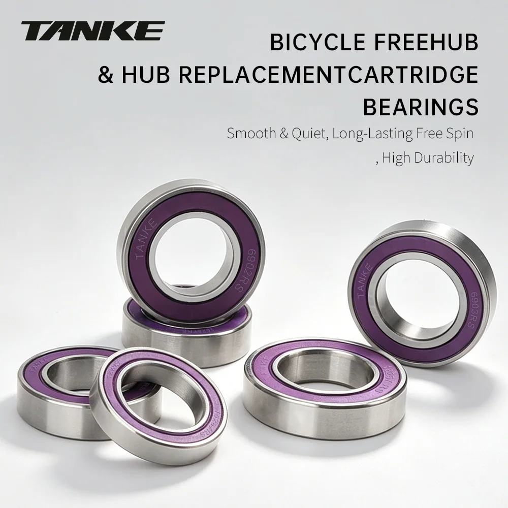 TANKE Bicycle Hub Bearings TH390 TH240 Sealed Bearing Steel 16257RS Freehub Replacement for Mountain Road Bike Wheel Hub Repair