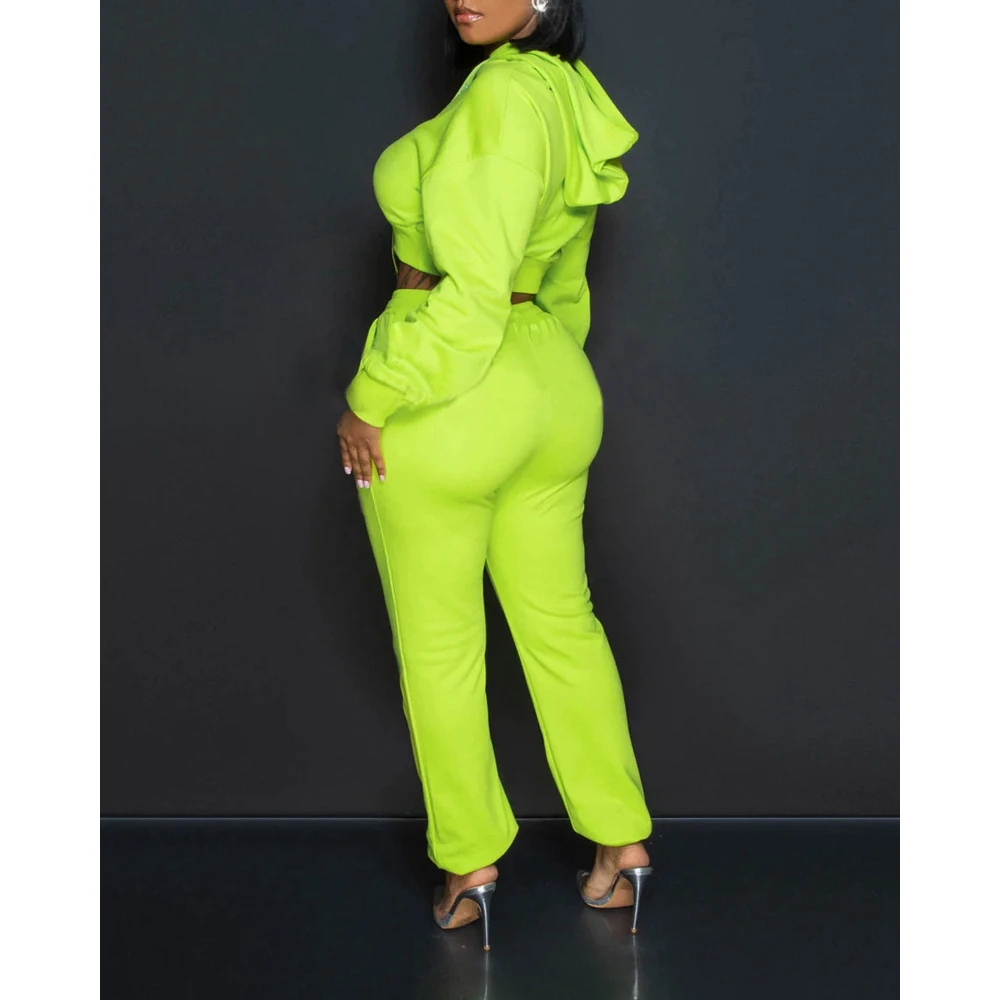 2024 Spring Women Heart Rhinestone Design Hoodie Top & Drawstring Pants Set Femme Casual Two Pieces Suit Set Outwear y2k Clothes