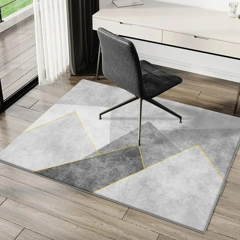 Simple E-Sports Chair Carpets Floor Mat Study Desk Computer Swivel Chair Carpet Bedroom Soiled Foot Mat Carpet Home Decoration