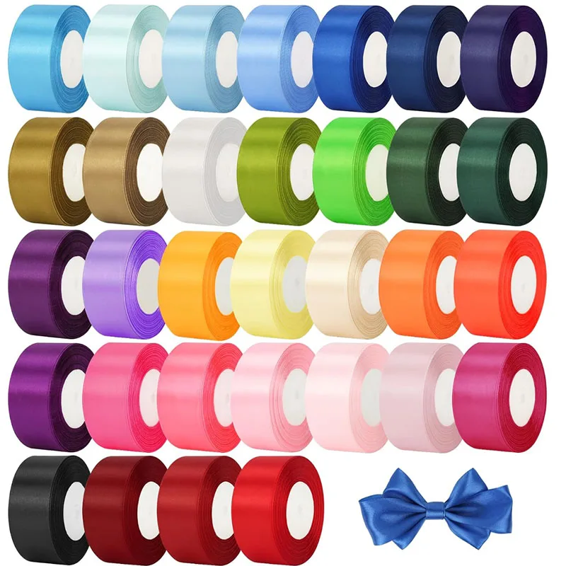 Elegant Silk Satin Ribbon for Events and DIY Crafts - 25 Yards