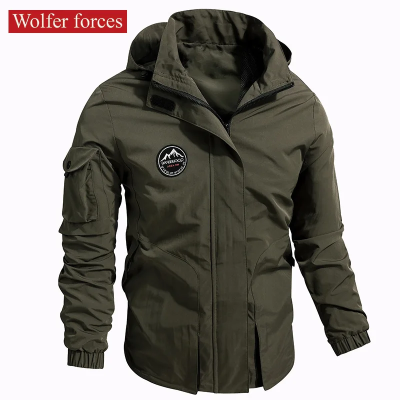 Winter Coat Man Windbreak Jacket Casual Hunting Clothes Military Jacket for Men Top Trench Coat Army Windbreaker