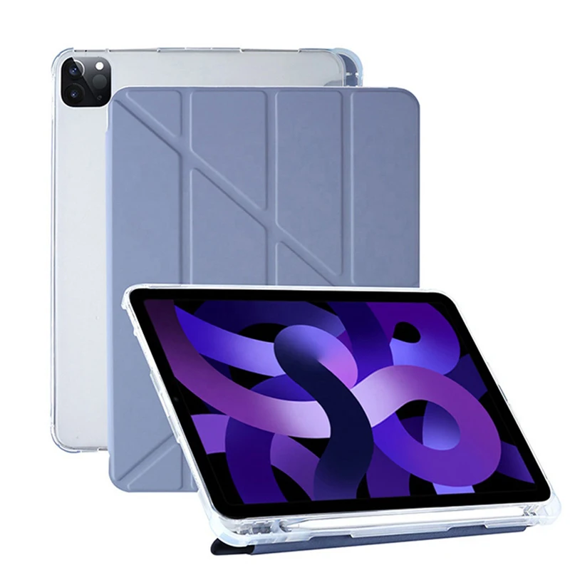 Estojo Macio Tpu com Suporte de Lápis Acessórios Inteligentes Capa para Ipad 10th Generation Pro 12.9 Mini Pro 11 - Imagem 3