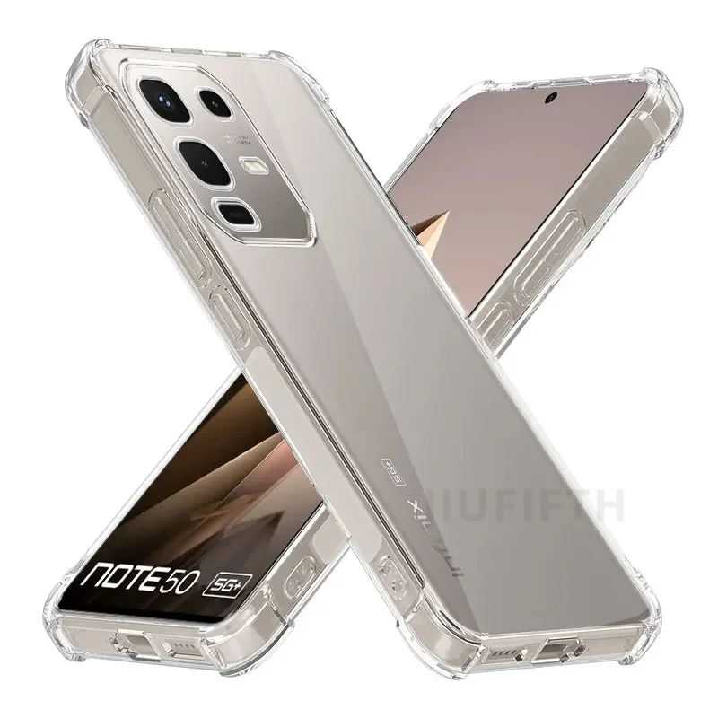 Transparent Shockproof Airbag Silicone Phone Case - Soft Protective Cover