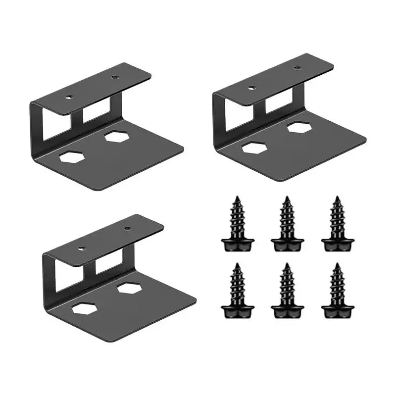 

Under Desk Laptop Stand Space Saving Mounting Brackets with Tablet Storage Shelf Storage Rack Metal Laptop Organizer Mount