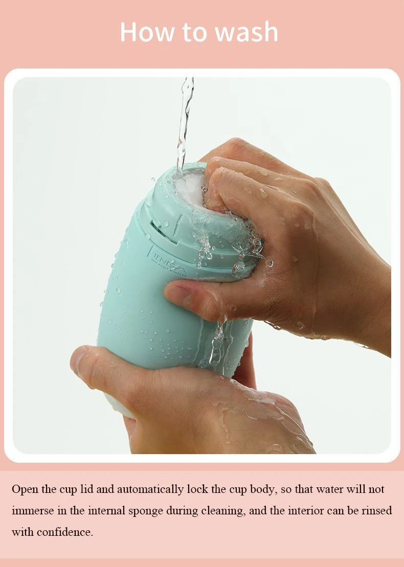 Soft Puffy Male Masturbator TENGA PUF Cup Realistic Vagina Pussy Sex Pocket with Lube Oral Vaginal Reusable Massager Original