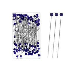 100 - Piece Set of 38mm Glass Head Sewing Pins for Dressmaking and DIY Embroidery Projects (06)
