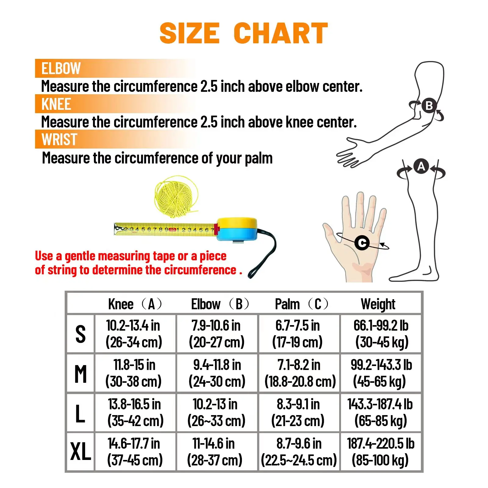 Knee Pads Elbow Pads Wrist Guards 6