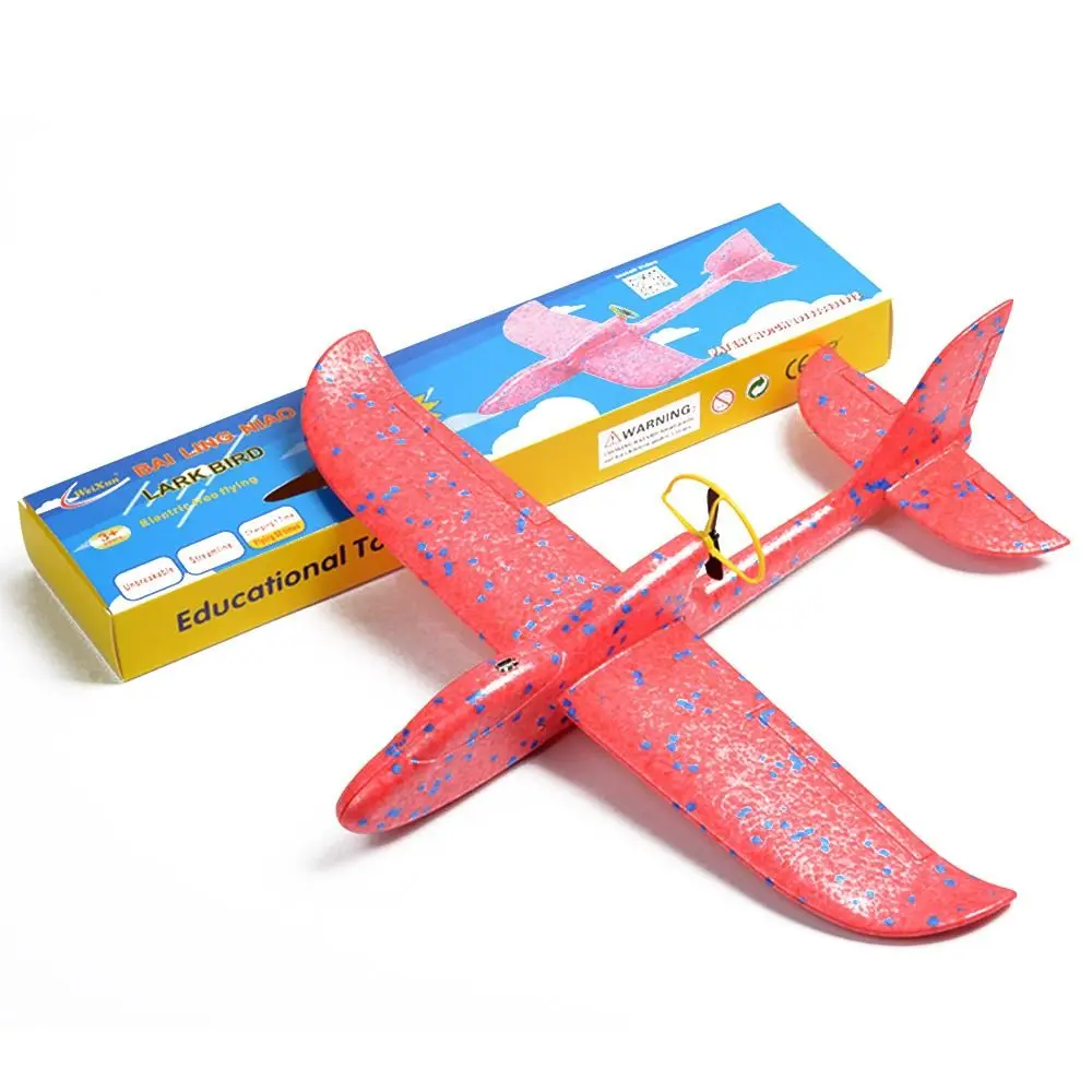 USB Charging Foam Electric Aircraft Hand Throw Flight Glider Aircraft Airplane DIY Model Toy Throwing Roundabout Airplane Gift 5