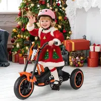 Tricycle pour enfants avec 3 roues robustes et pédales, vélo pour enfants, draisienne pour enfants, orange 6