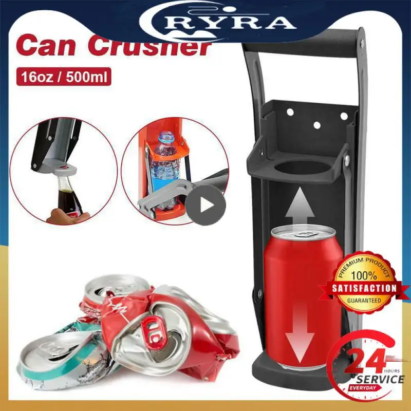 

Oz 500 Ml Large Bottle Press Can Opener Beer Can Crusher Wall-mounted Kitchen Utensils Tool Belt Box Classic Red Black