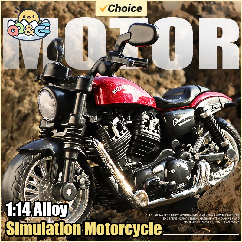 Alloy Motorcycle Model Toy with Sound and Light