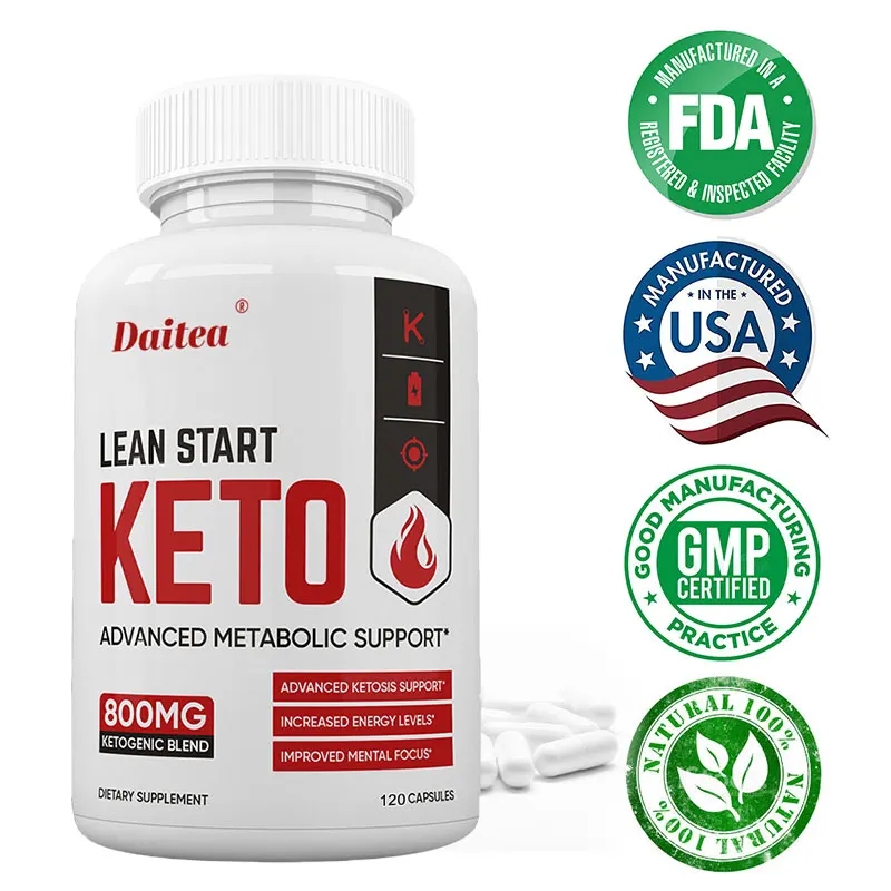

Daitea BHB Ketogenic Weight Management Capsules for Metabolism, Ketogenic Diet Health, 800 Mg Dietary Supplement Per Serving