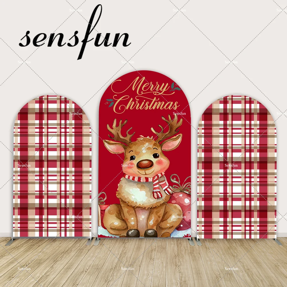 

Christmas Theme Party Arch Backdrop Cover Chiara Wall Party Decoration Christmas Day Arched Banner