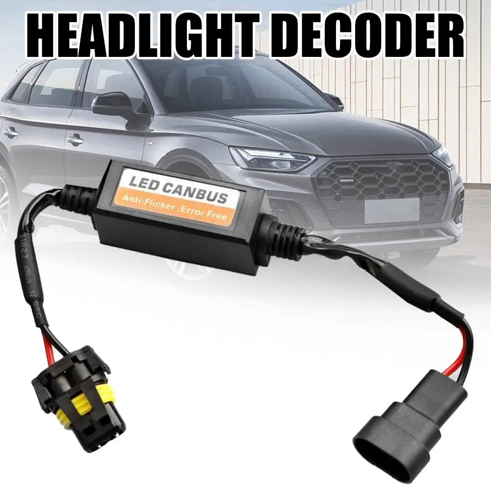 LED 헤드라이트 캔버스 디코더 안티 플리커 저항 에러 캔슬러 어댑터 H1/H4/H7/9005/9006/9012 자동차 액세서리
