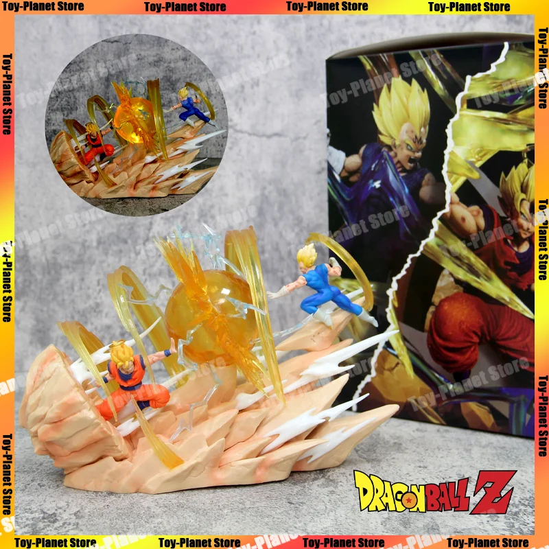 

[In Stock] Dragon Ball Z Figures Gk Super Saiyan Son Goku Vs Vegeta Battle Anime Action Figure Statue Figurine Model Gifts Toys