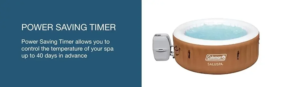 Description Picture 5 of itemColeman SaluSpa AirJet 2 to 4 Person Round Inflatable Hot Tub Portable Outdoor Spa with 60 Soothing AirJets and Insulated Cover,