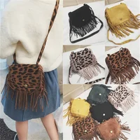 Children Bags Girls Tassel Mini Shoulder Bags PU Leather Crossbody Messenger Bag Kids Baby Wallet Purse Bag 1