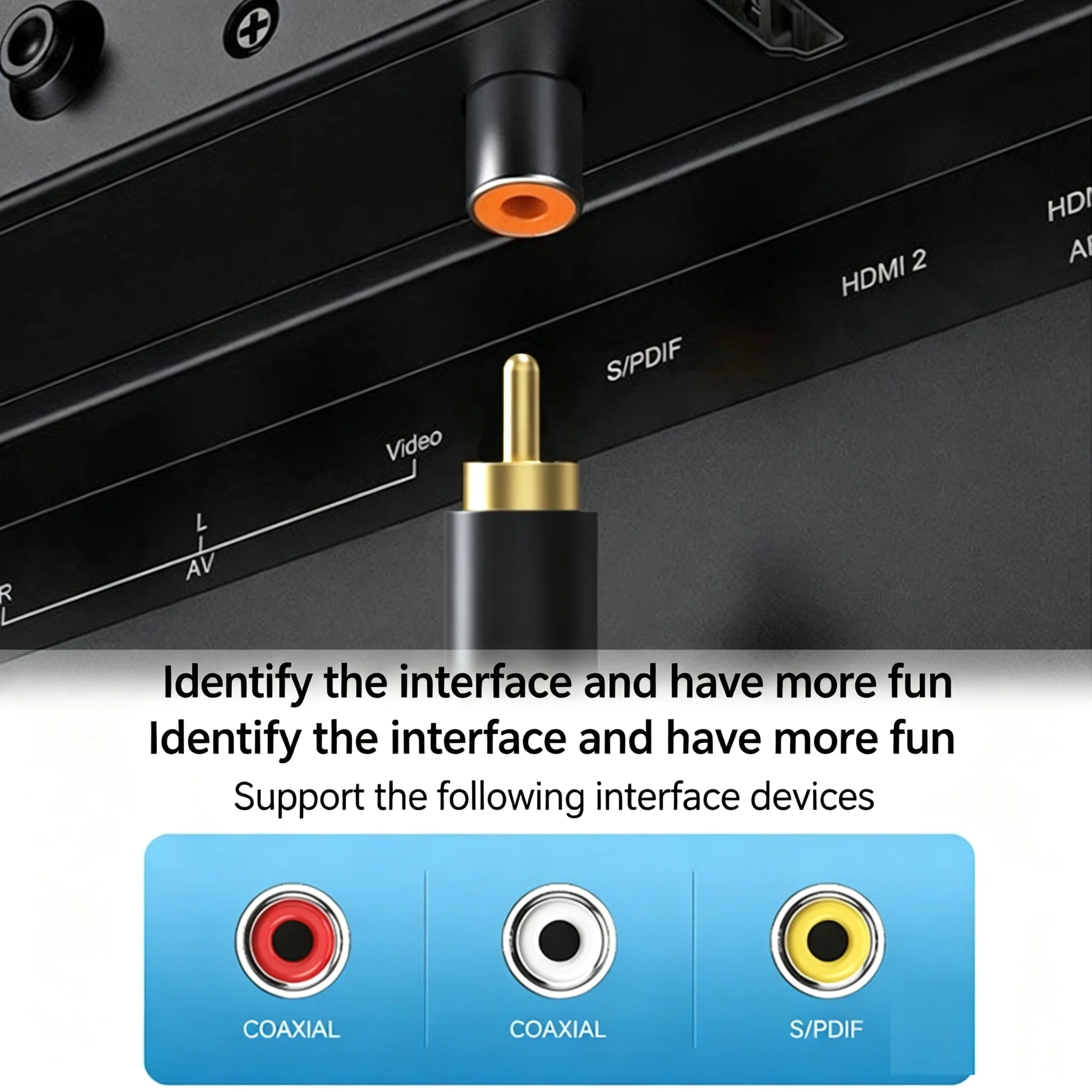 Premium Coaxial Digital Audio RCA Cable