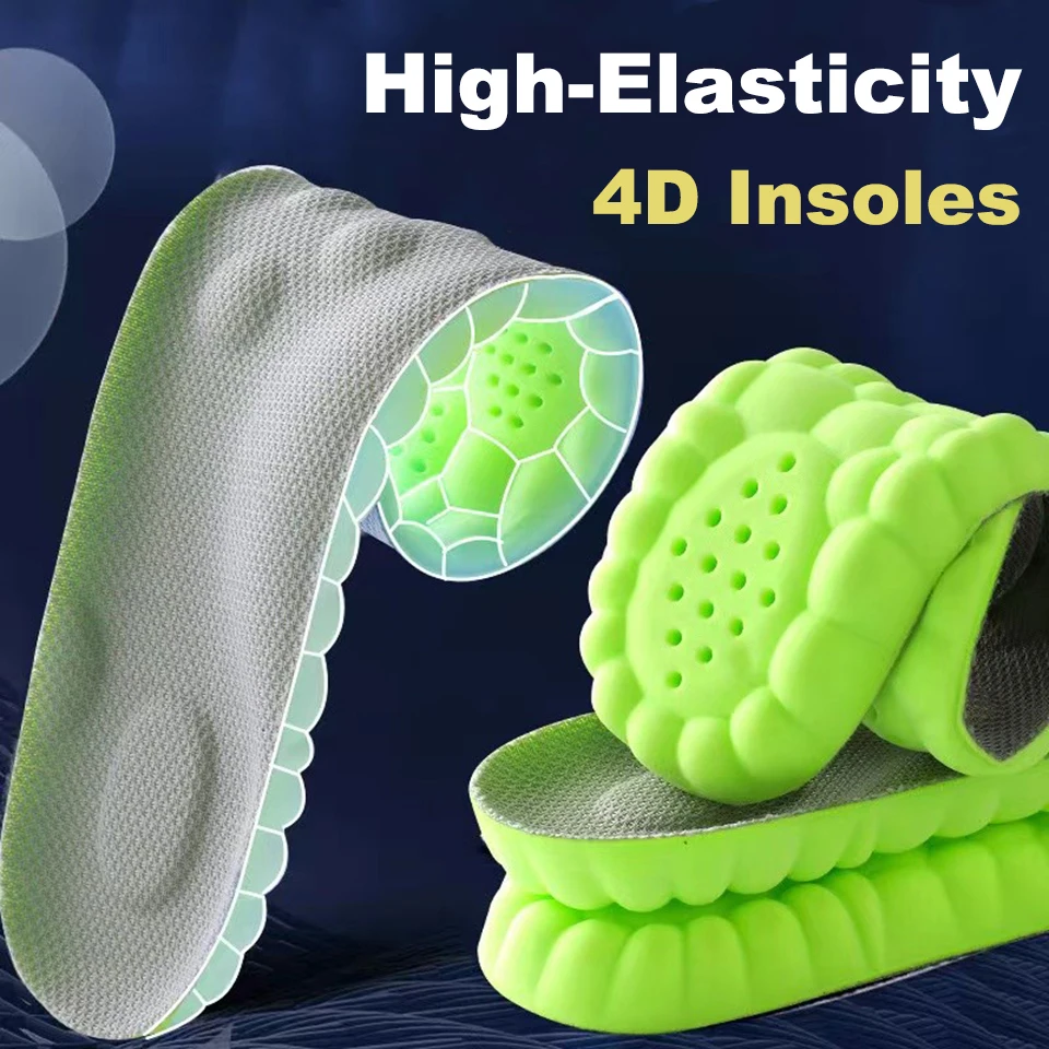Latex sport insoles soft high elasticity shoe pads breathable deodorant