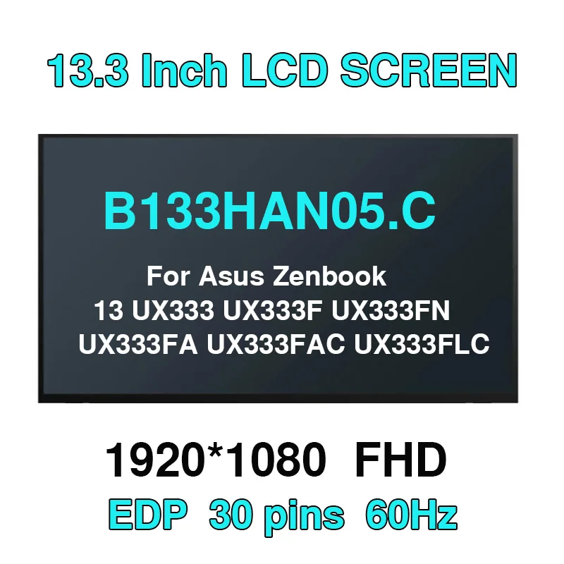 Original-B133HAN05-C-for-Asus-Zenbook-13-UX333-UX333F-UX333FN-UX333FA ...