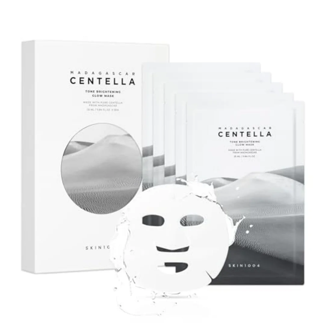 Centella Radiance & Hydration Glow Mask Set - Brightening Face Masks for Dull Skin & Dark Spots