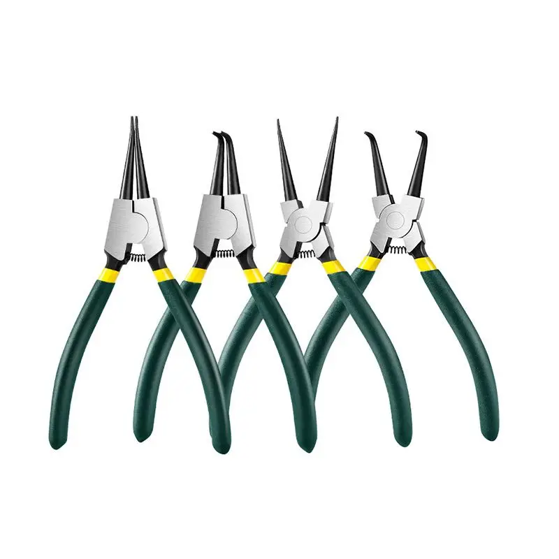 

4pcs 7" External Internal Bent Nose Straight Circlip Snap Ring Pliers