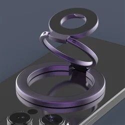 Dual - Sided Magnetic Folding Phone Stand (Purple)
