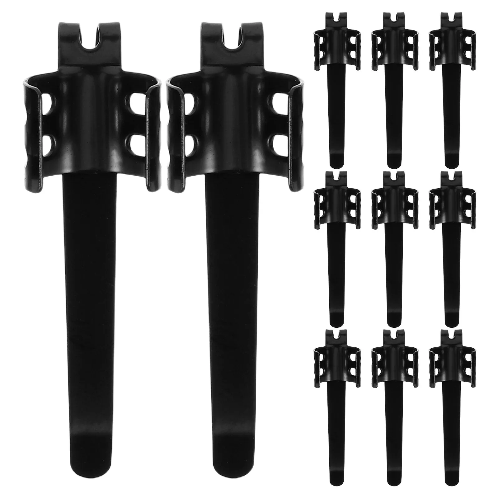 20Pcs 금속 손전등 벨트 클립 교체 포켓 버클 홀더 야외 캠핑 하이킹 수리용 토치 마운트 유니버설