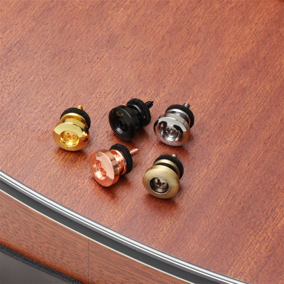 Alnicov Gitaar Strap Knoppen Pins Metal End, Strap Sloten Voor Gitaar Bas,Goud Alnicov Gitaar Strap Knoppen Pins Metal End, Strap Sloten Voor Gitaar Bas,Goud
