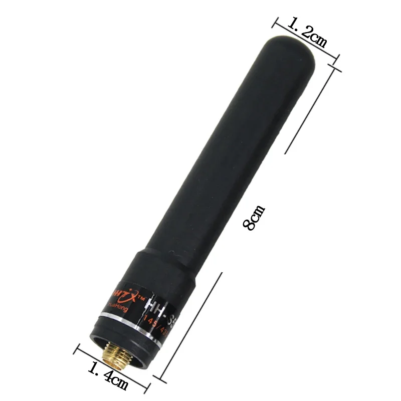 Original HH-S518+ Handheld Walkie Talkie Antenna 145/435MH UV Dual Band Ultra Short High Gain Omni Antenna SMA Male/Female