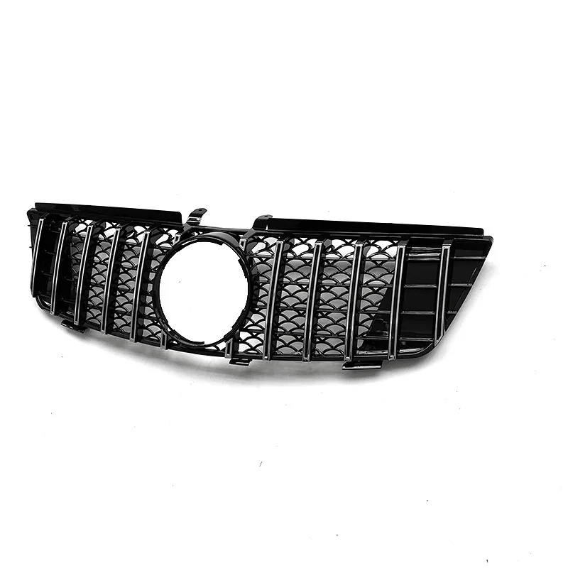 

GT Style Glossy Black Radiator Grilles For 2005-2008 Mercedes Benz ML W164 Front Double Kidney Racing Grilles Bumpers Body Kit