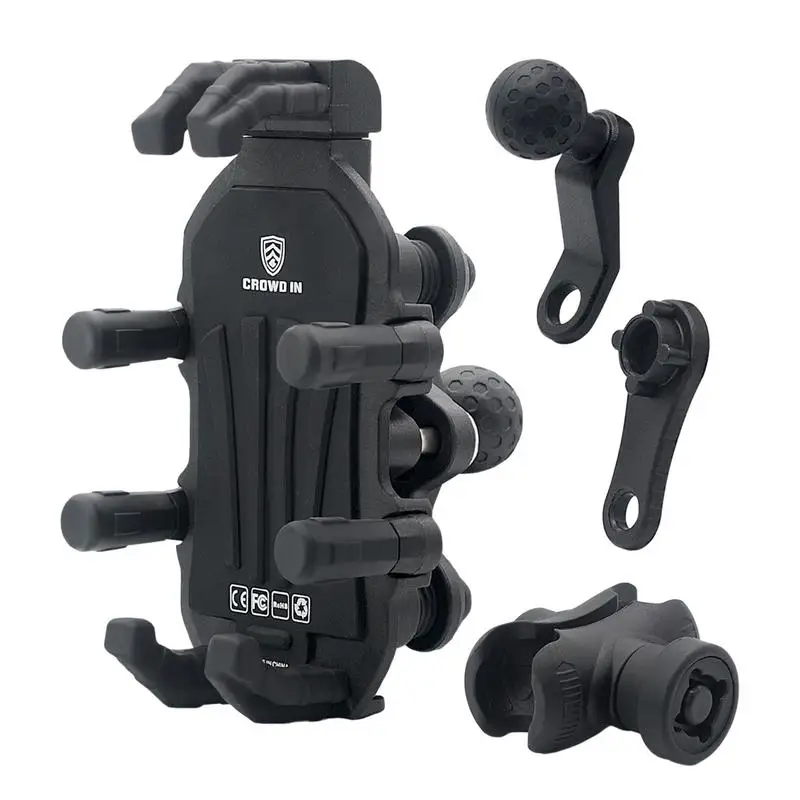 

Motorcycle Phone Holder high-end mobile phone holder auto mounted aluminum alloy bike Phone Holder Shock-absorbing Phone Holder
