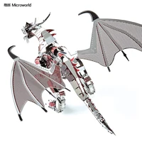 MMZ MODEL Microworld 3D Metal Puzzle kits Flying Dragon Laser Assemble DIY Model Building Kits Toys for Adults Birthday Gifts 2
