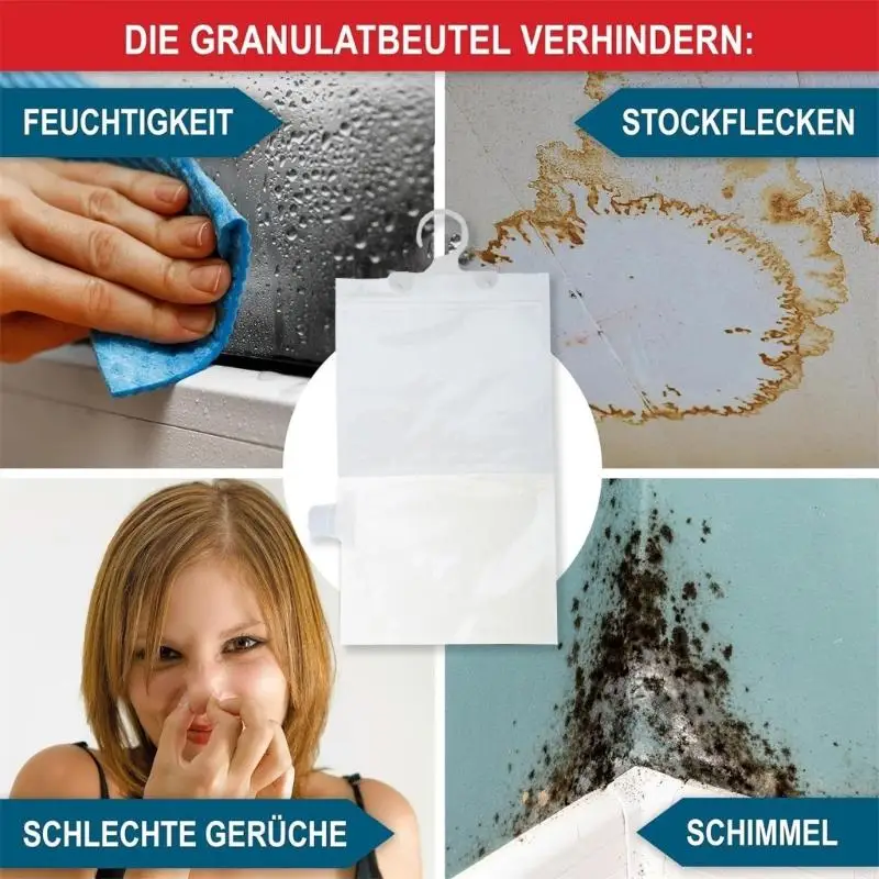 P82C Indoor Wardrobe Dehumidifier Sachets Prevent Dampness and Musty Smells in Wardrobes, Basements, Closets Pack of 20