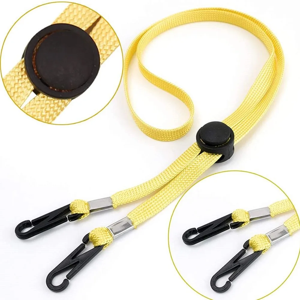 10pcs Anti-lost Hat Chin Cord New Multi-function 70cm Adjusting Rope Nylon Removable Windproof Hat Strap Sun