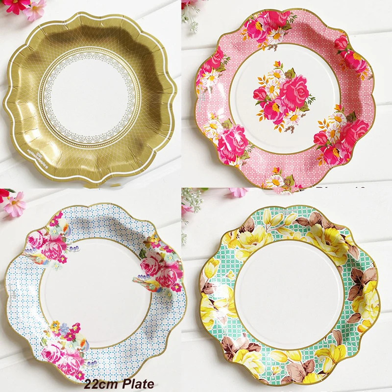 Set Piatti Di Carta Blu 50 Pezzi - 17.8cm E 22.8cm, Per Feste Compleanno - Foto 4